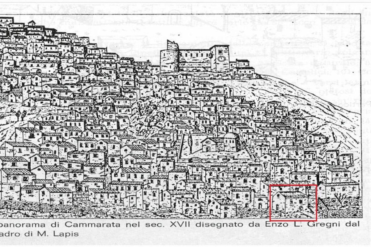 Historic drawing of the house
