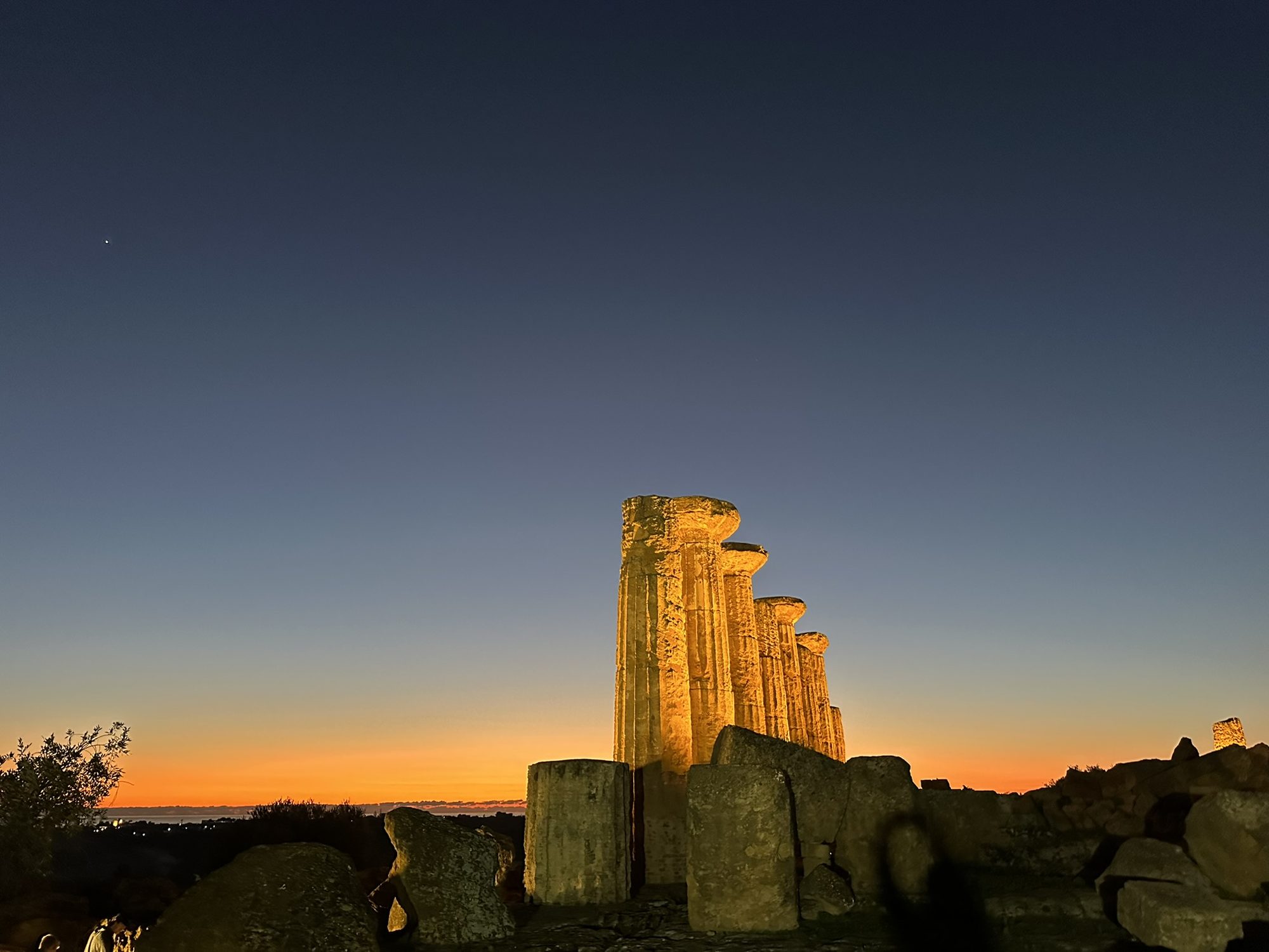 Valley of the Temples at sunset